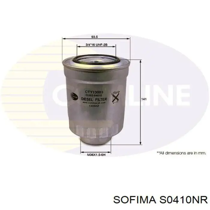 Фільтр тонкого очищення палива Sofima S0410NR ціна, від 8.61 USD