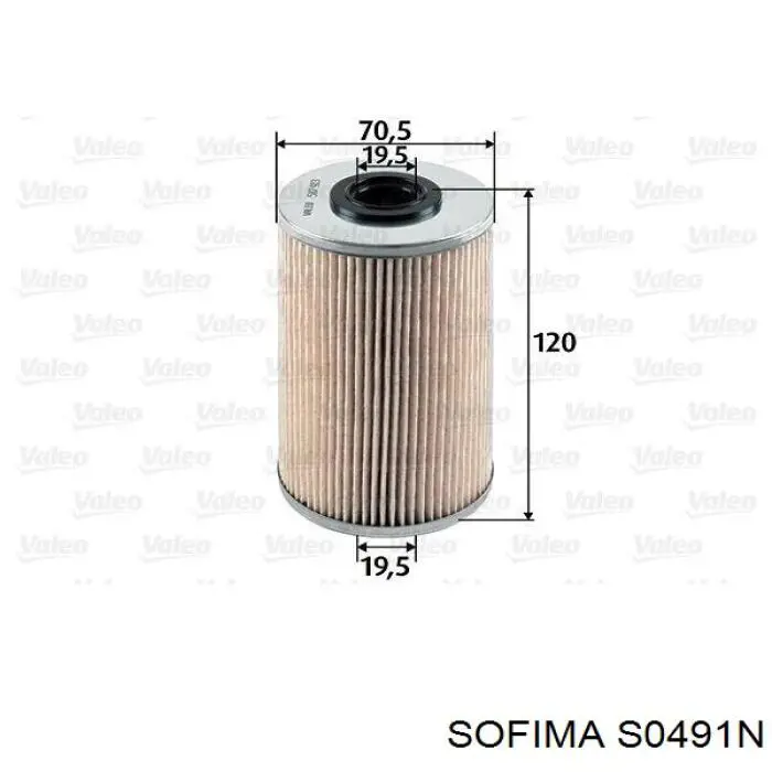 Купити S0491N Sofima Фільтр-відстійник палива грубої очистки