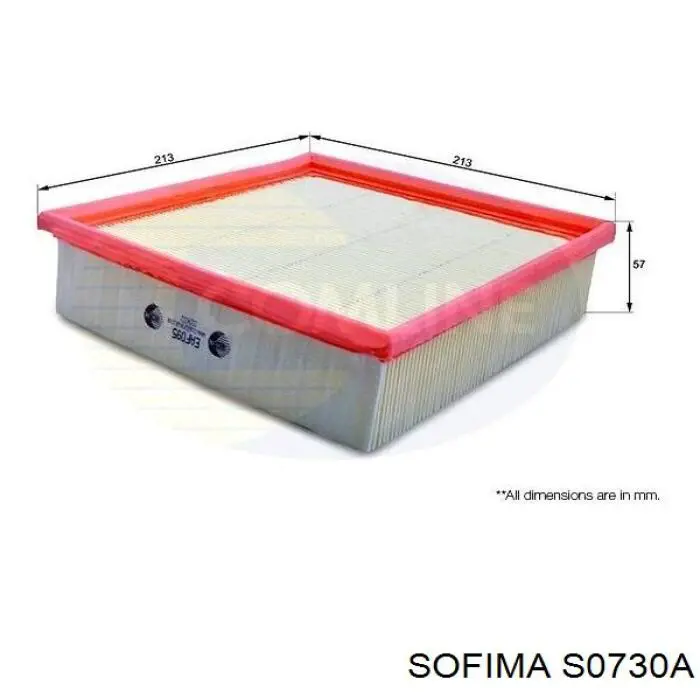 Елемент повітряного фільтра Sofima S0730A ціна, від 3.51 USD