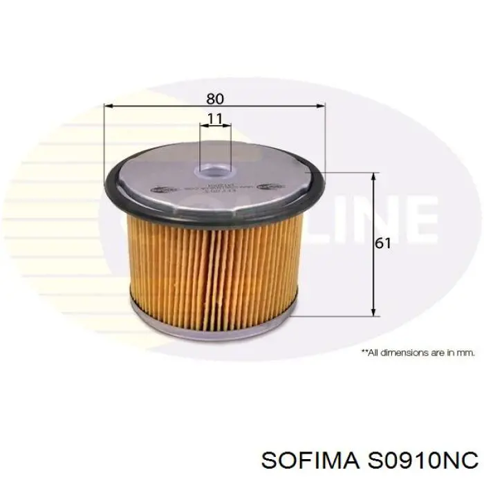 S0910NC Sofima Фільтр палива