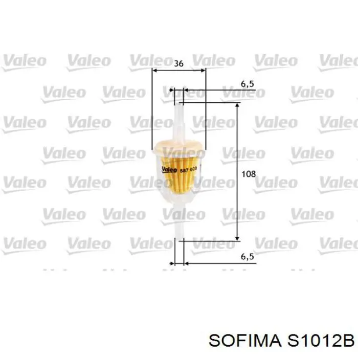 Паливний фільтр S1012B Sofima