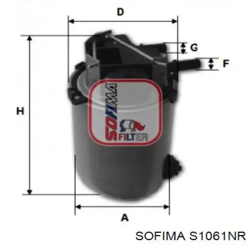 Фільтр тонкого очищення палива Sofima S1061NR ціна, від 44.68 USD