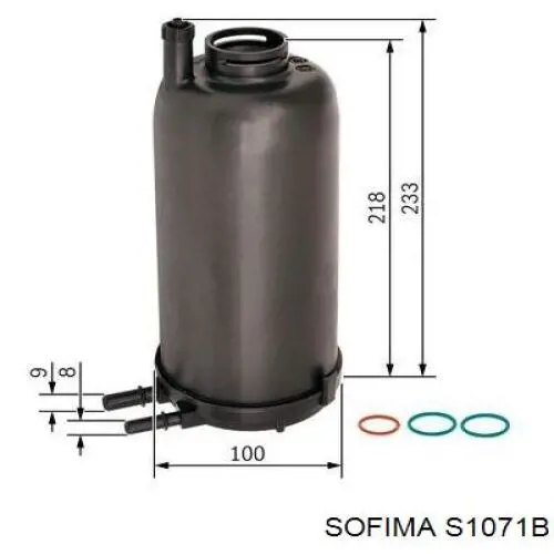 Фільтр тонкого очищення палива Sofima S1071B ціна, від 37.60 USD