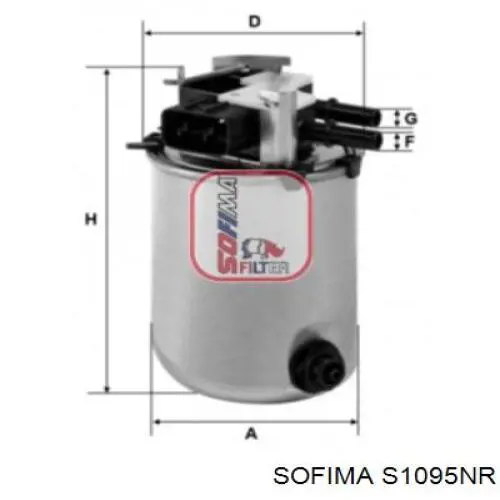 Фільтр тонкого очищення палива Sofima S1095NR ціна, від 43.70 USD