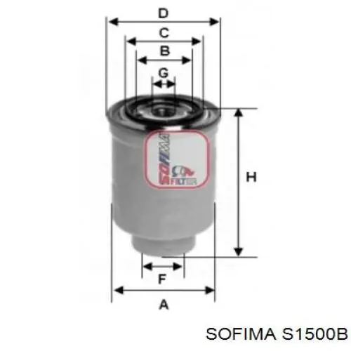 Купити S1500B Sofima Фільтр-відстійник палива грубої очистки