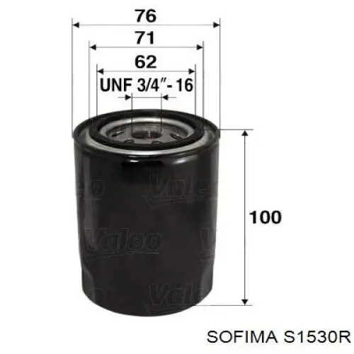 Масляний фільтр двигуна Sofima S1530R ціна, від 4.73 USD