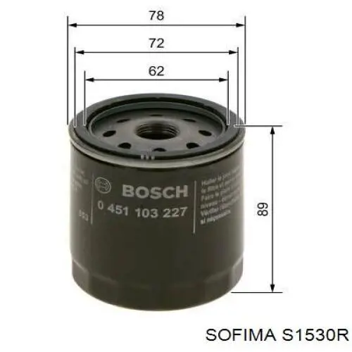 Купити S1530R Sofima Фільтр очищення масла відцентровий