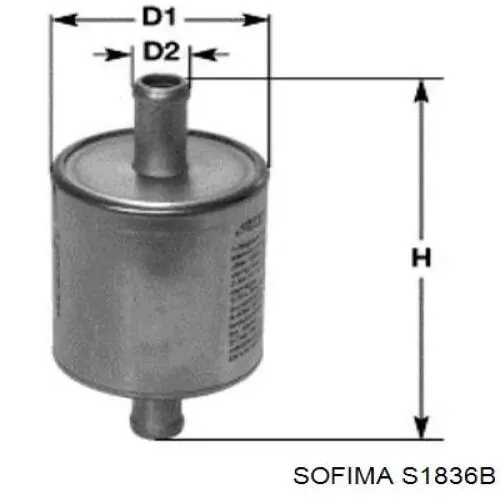 Фільтр тонкого очищення палива Sofima S1836B ціна, від 9.92 USD