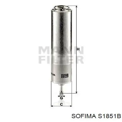 S1851B Sofima Фільтр палива