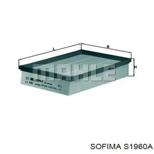 Елемент повітряного фільтра Sofima S1960A ціна, від 6.08 USD