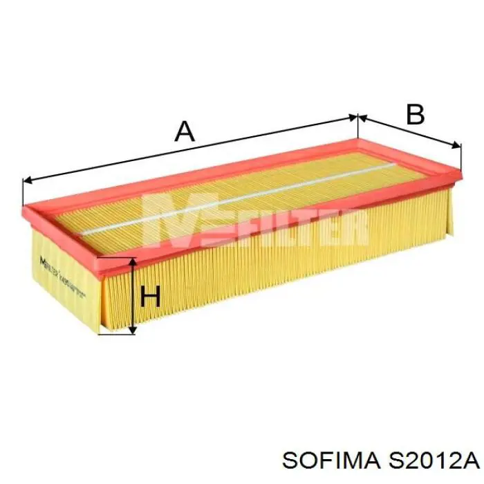 Елемент повітряного фільтра Sofima S2012A ціна, від 6.17 USD