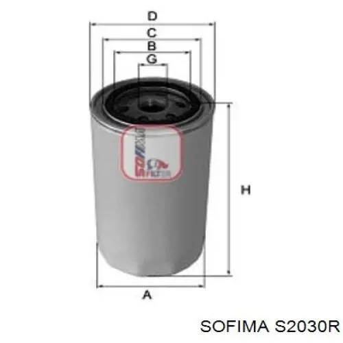 S2030R Sofima фільтр масляний