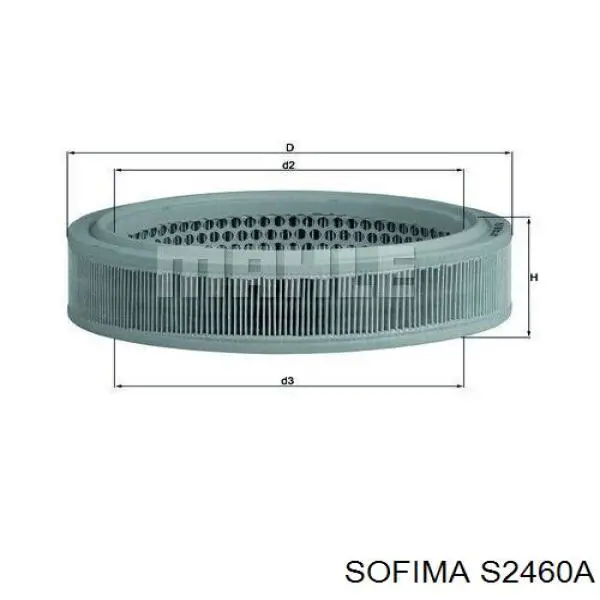 S2460A Sofima фільтр повітряний