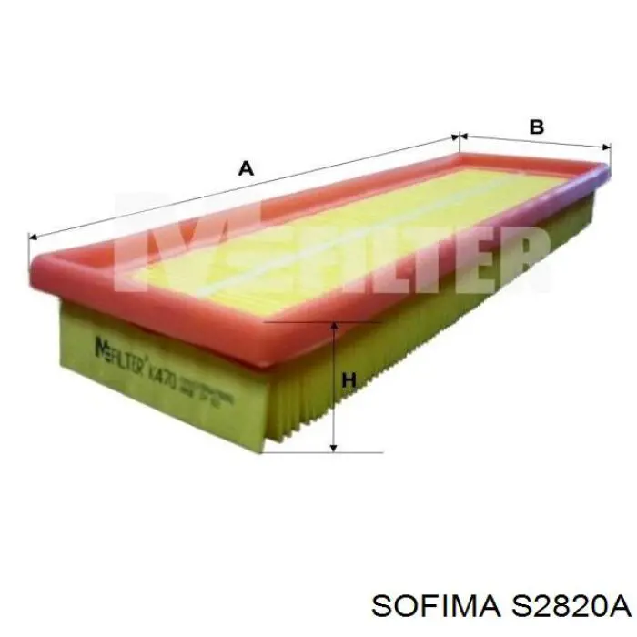 Елемент повітряного фільтра Sofima S2820A ціна, від 4.90 USD