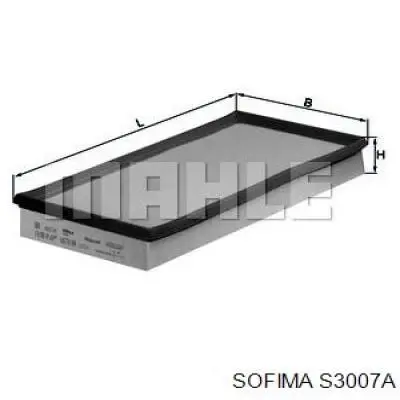 Елемент повітряного фільтра Sofima S3007A ціна, від 6.47 USD