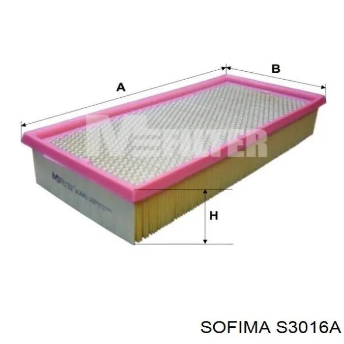 Фільтр повітряний S3016A Sofima