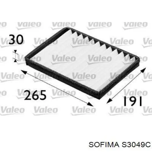 Купити S3049C Sofima Фільтр салону вугільний