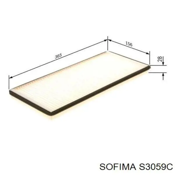 Фільтр салону S3059C Sofima