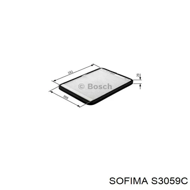 S3059C Sofima Внутрішньосалонний фільтр