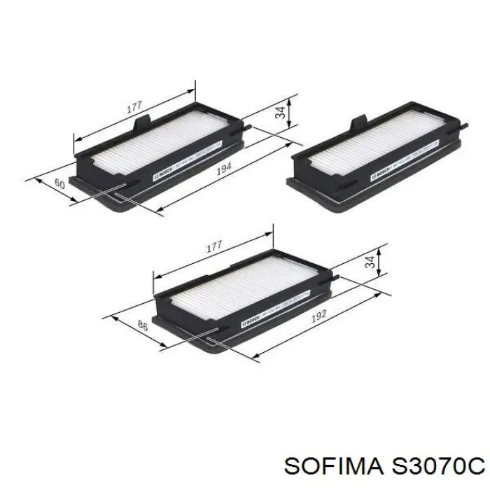 Фільтр повітряний обігрівача Sofima S3070C ціна, від 13.13 USD
