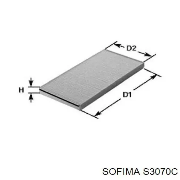 Купити S3070C Sofima Фільтр салону вугільний