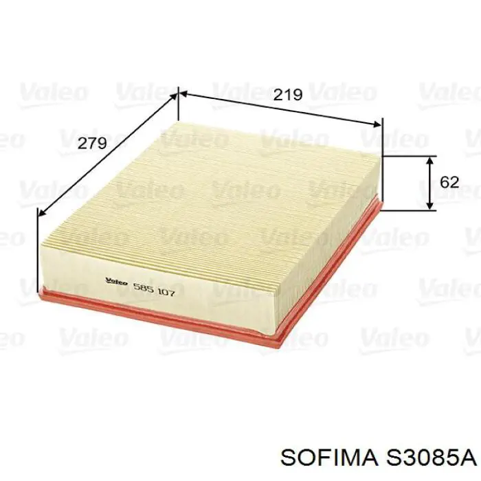 Фільтр повітряний Sofima S3085A