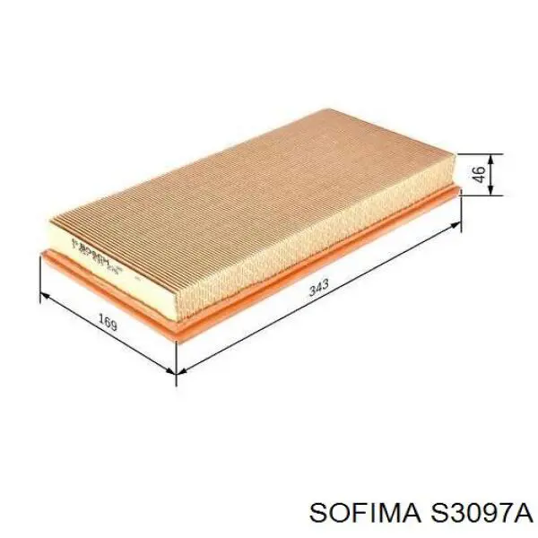 Купити S3097A Sofima Автомобільний фільтр повітря