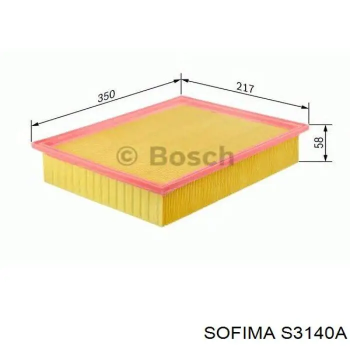Повітряний фільтр S3140A Sofima