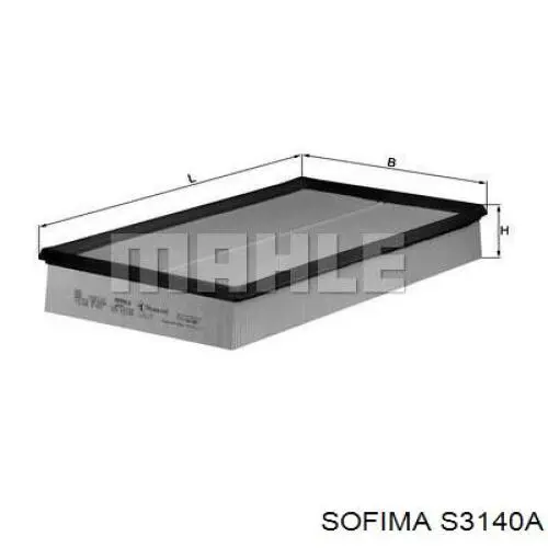 Купити S3140A Sofima Автомобільний фільтр повітря