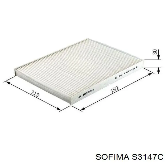 Купити S3147C Sofima Фільтр салону вугільний
