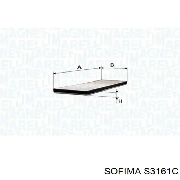 Фільтр салону S3161C Sofima