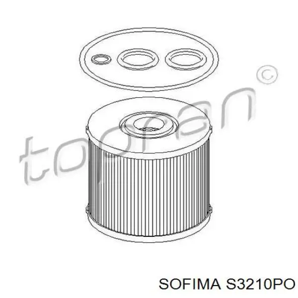 Масляний фільтр двигуна Sofima S3210PO ціна, від 8.30 USD