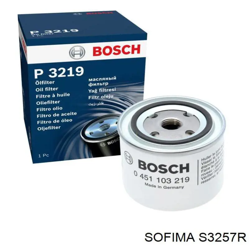 Фільтр масляний Sofima S3257R