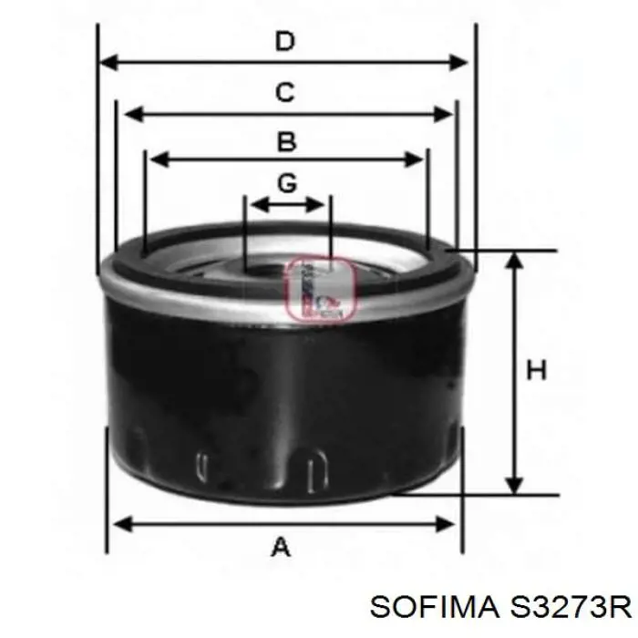 Купити S3273R Sofima Фільтр очищення масла відцентровий