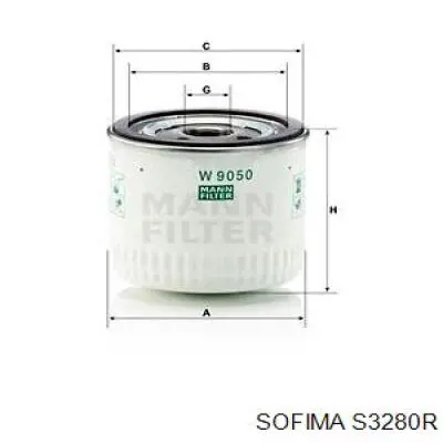 Фільтр масляний Sofima S3280R