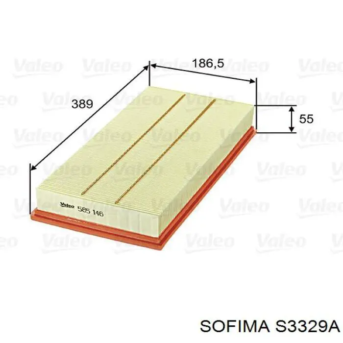 Елемент повітряного фільтра Sofima S3329A ціна, від 12.04 USD