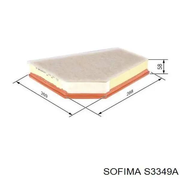 Фільтр повітряний Sofima S3349A