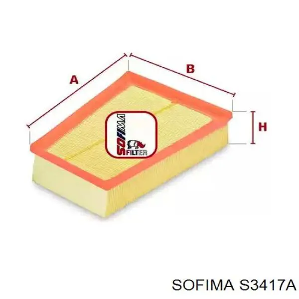 Елемент повітряного фільтра Sofima S3417A ціна, від 10.73 USD