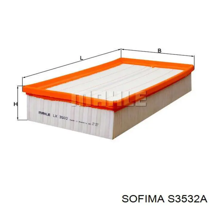 Фільтр повітряний S3532A Sofima