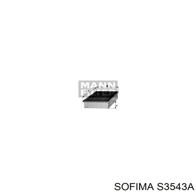 Елемент повітряного фільтра Sofima S3543A ціна, від 7.03 USD