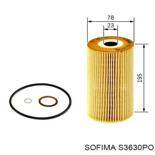 Купити S3630PO Sofima Фільтр очищення масла відцентровий