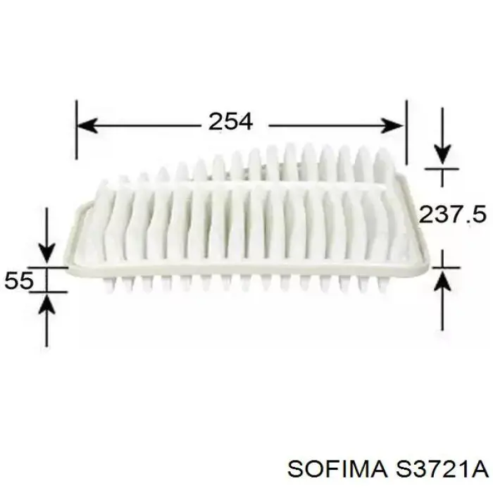 Фільтр повітряний S3721A Sofima