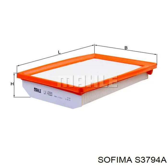 S3794A Sofima Повітряний фільтр двигуна