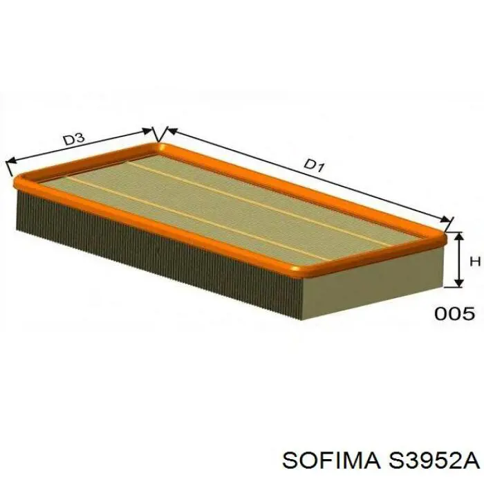 Повітряний фільтр 5029754 Ford