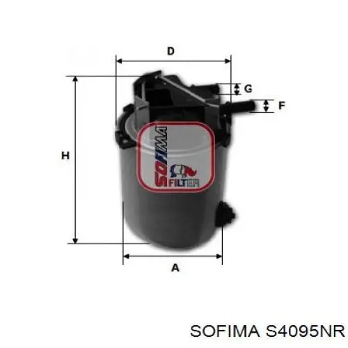 Фільтр тонкого очищення палива Sofima S4095NR ціна, від 52.53 USD