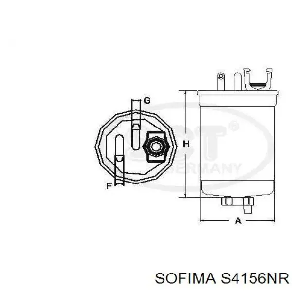 Фільтр паливний Sofima S4156NR