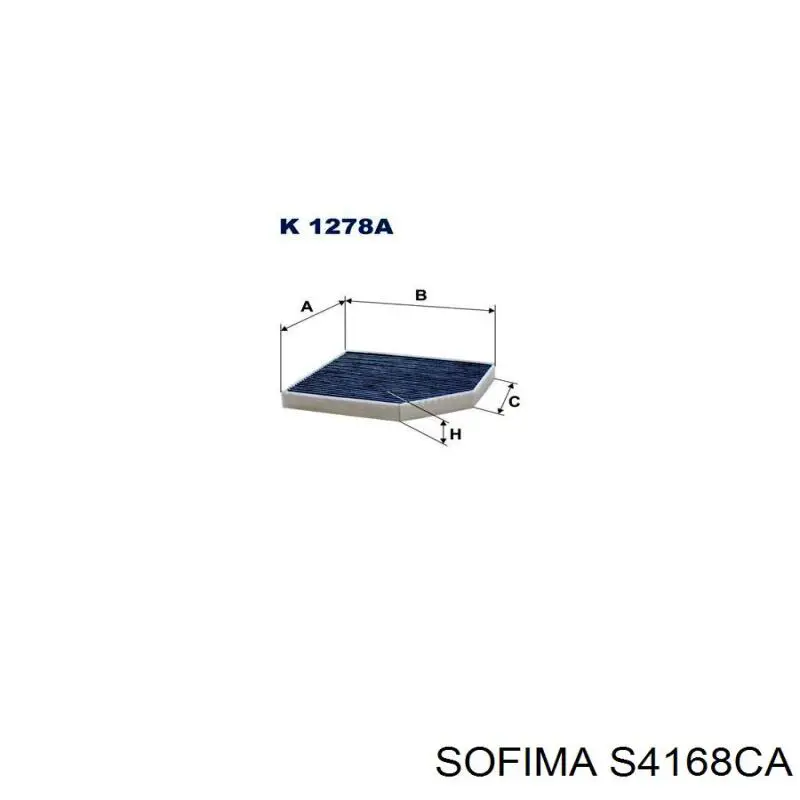 Фільтр салону S4168CA Sofima