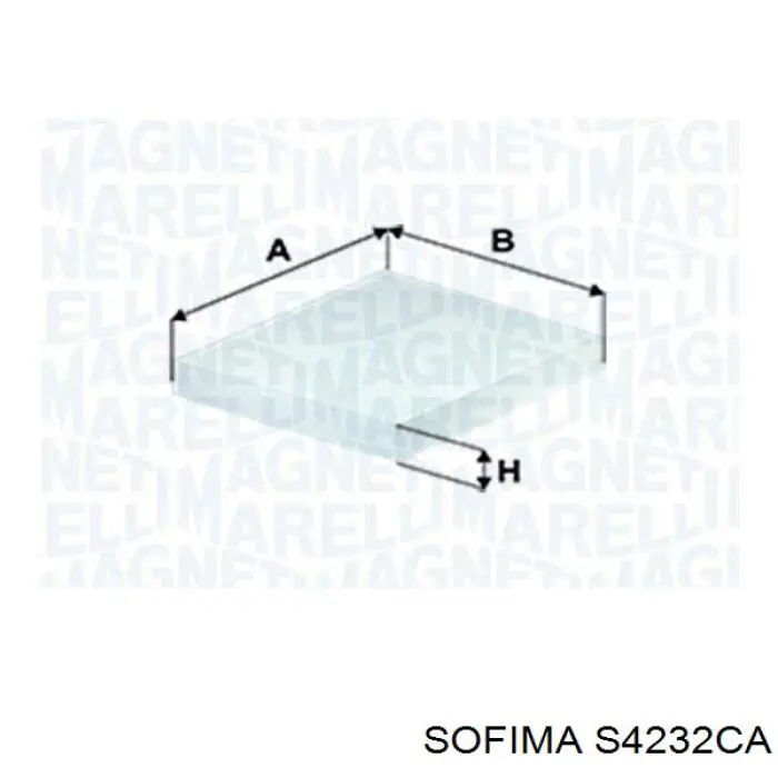 Повітряний фільтр салону Sofima S4232CA