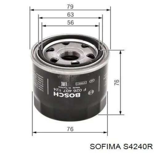 Масляний фільтр двигуна Sofima S4240R ціна, від 3.61 USD