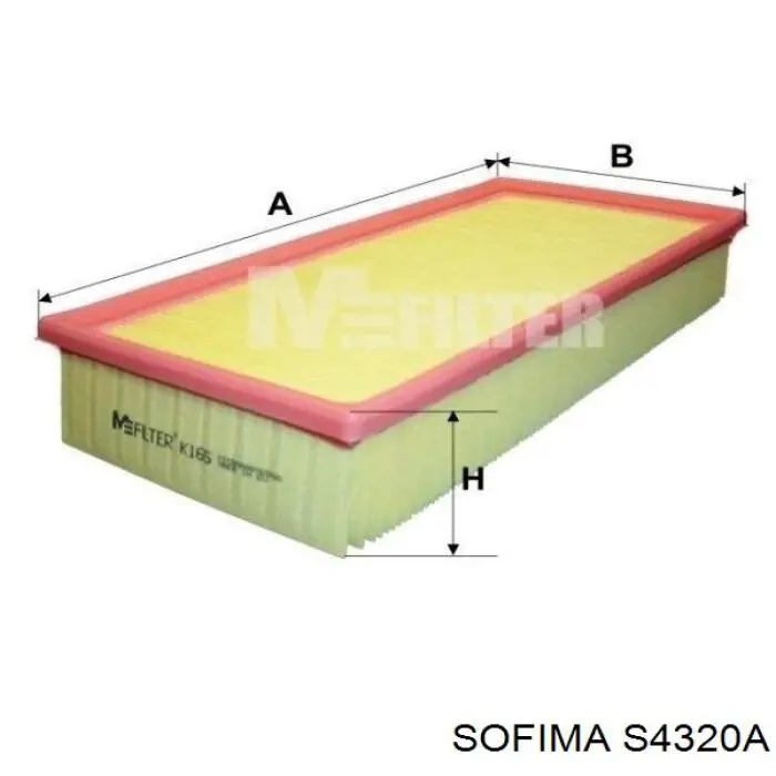 Фільтр повітряний Sofima S4320A